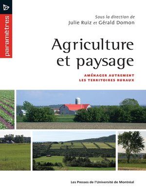 cover image of Agriculture et paysage